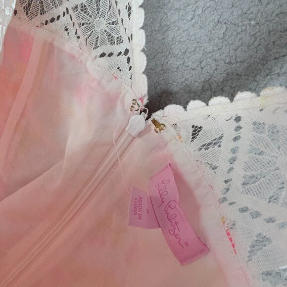 Lilly Pulitzer Sofia Shift Dress Size 6 Kir Royal Pink Ooh La La Babydoll Fairy - Picture 12 of 15